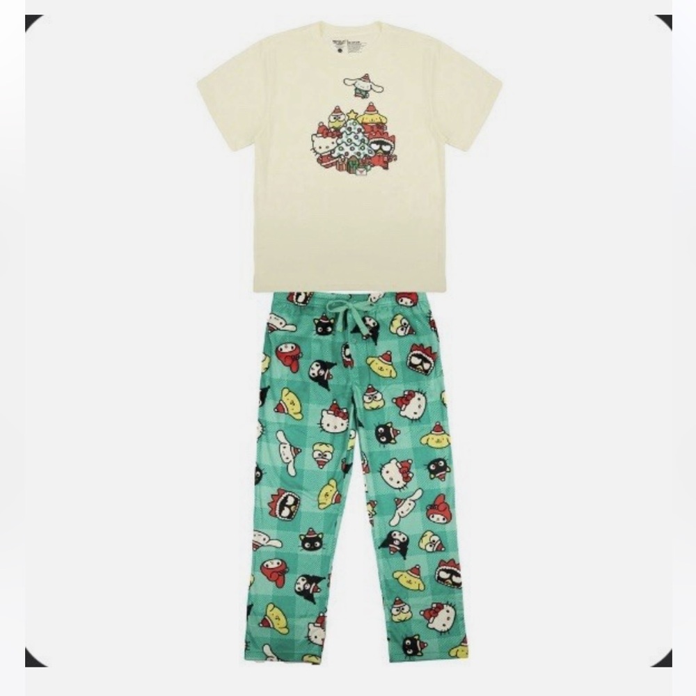 Men’s Hello Kitty & Friends 2 Pc Pajama Set
